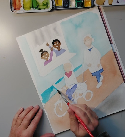Making-of einer Lenchen-Illustration